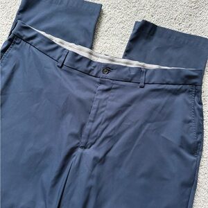 Walter Hagen Pants Men 42x30 Blue Straight Golf Flat Front Outdoor Anti Slip *